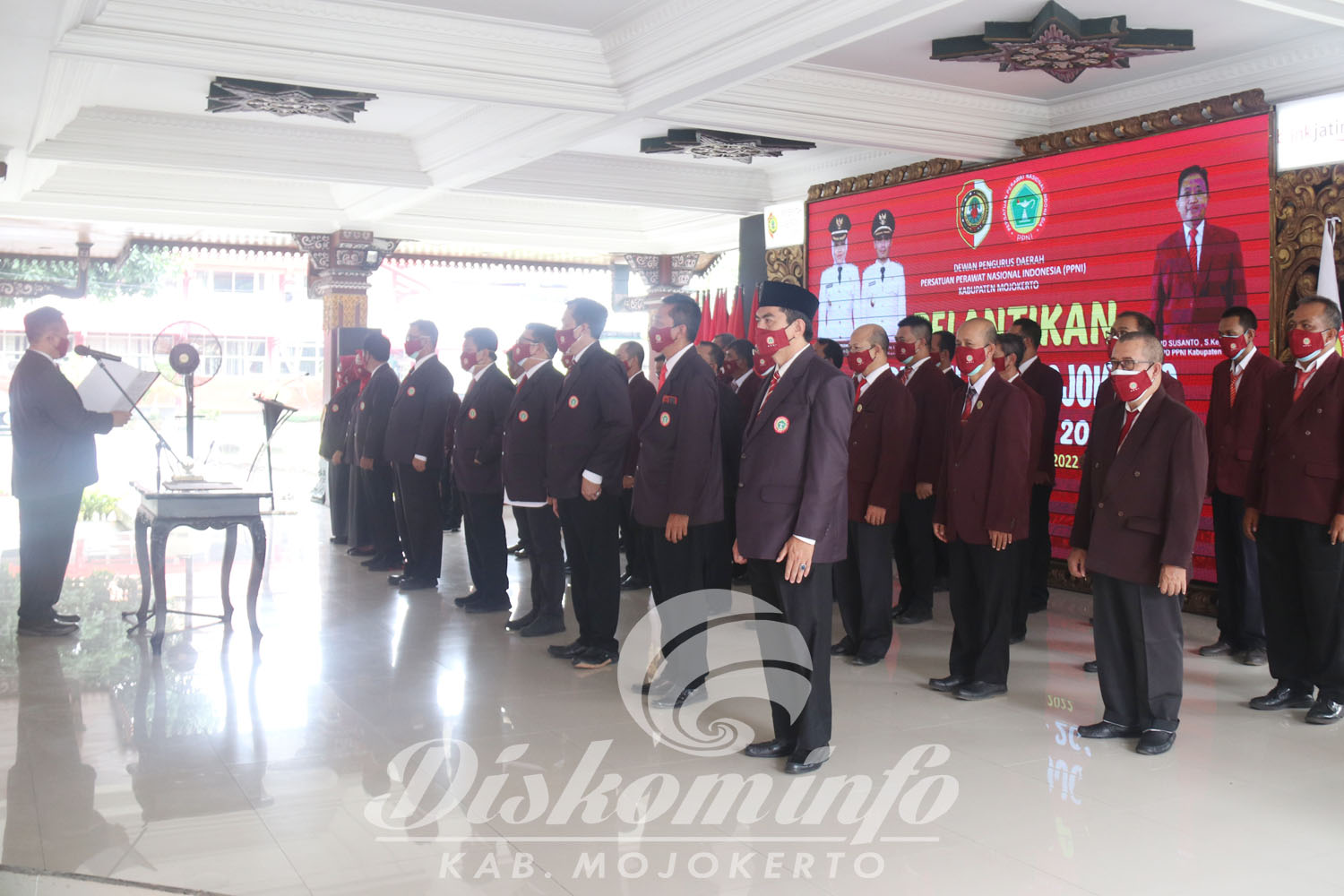 Bupati Mojokerto Saksikan Pelantikan Pengurus DPD PPNI Periode 2022-2027