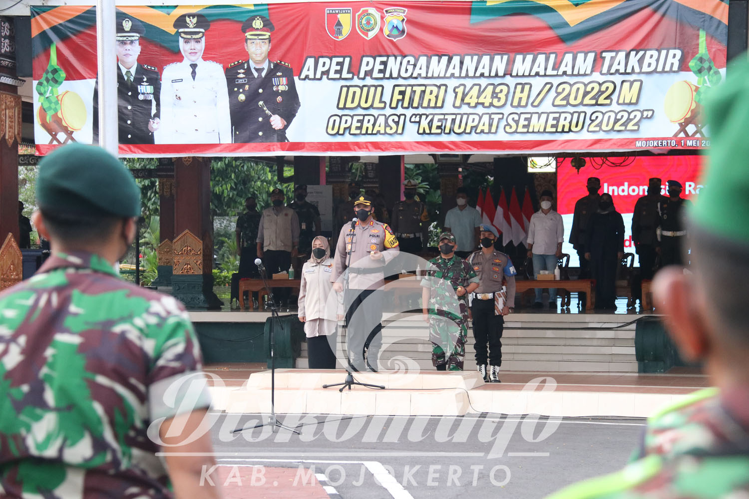 Amankan Malam Takbiran, Forkopimda Kabupaten Mojokerto Terjunkan 209 Personel Gabungan