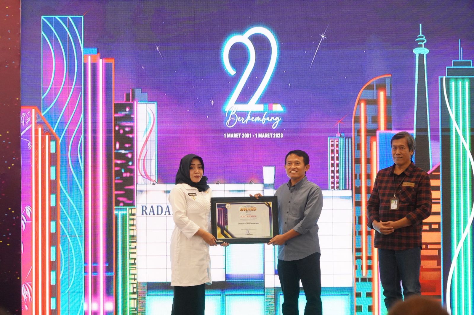 Hadiri HUT JPRM Ke-22, Bupati Ikfina Harap Terus Komitmen Sebarkan Informasi dan Edukasi Kepada Masyarakat