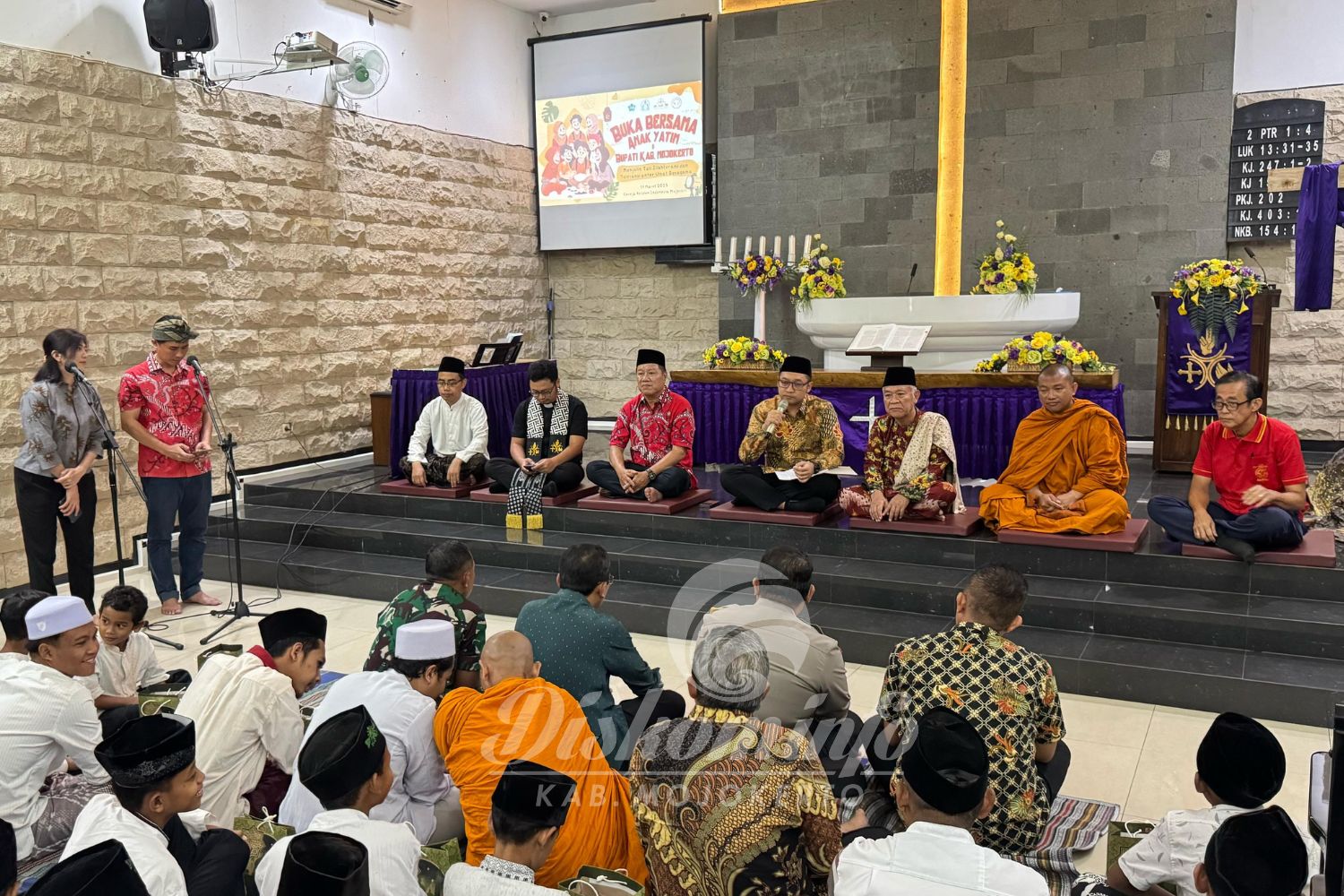 Buka Bersama di GKI Mojosari, Wabup Rizal Nilai Lambangkan Pancasila