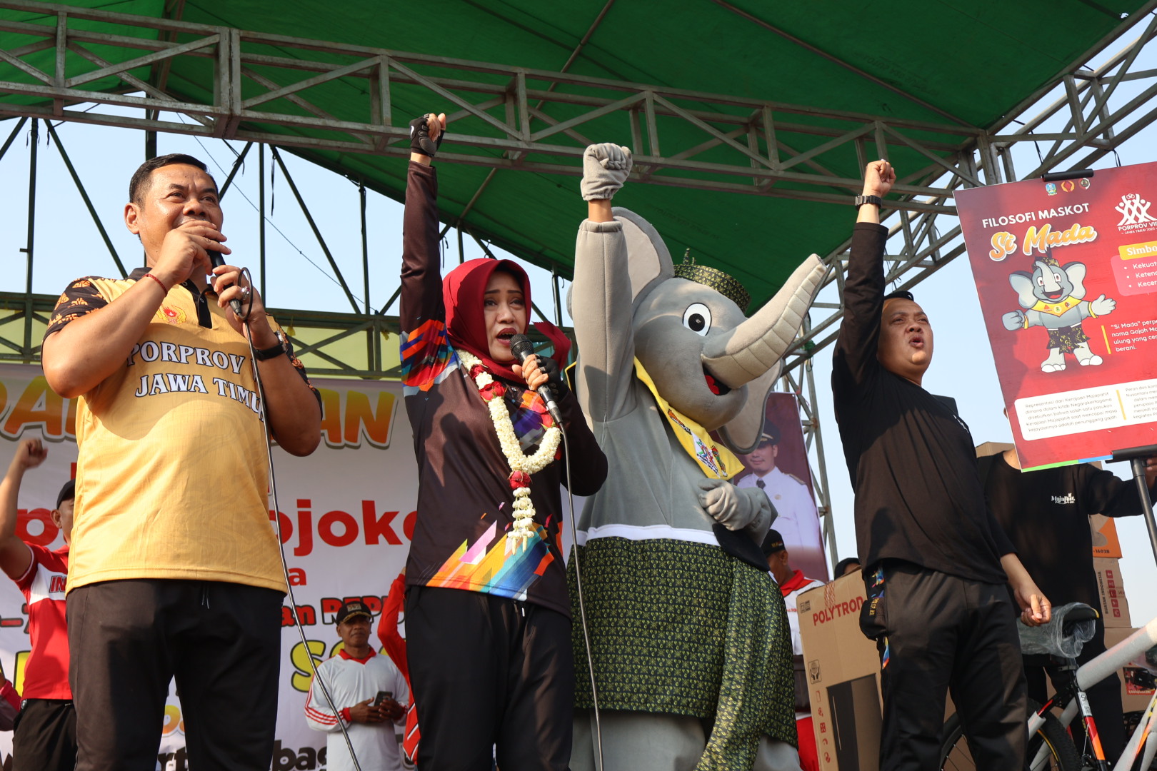 Bupati Ikfina Perkenalkan Si Mada, Maskot Porprov ke-8 milik Kabupaten Mojokerto