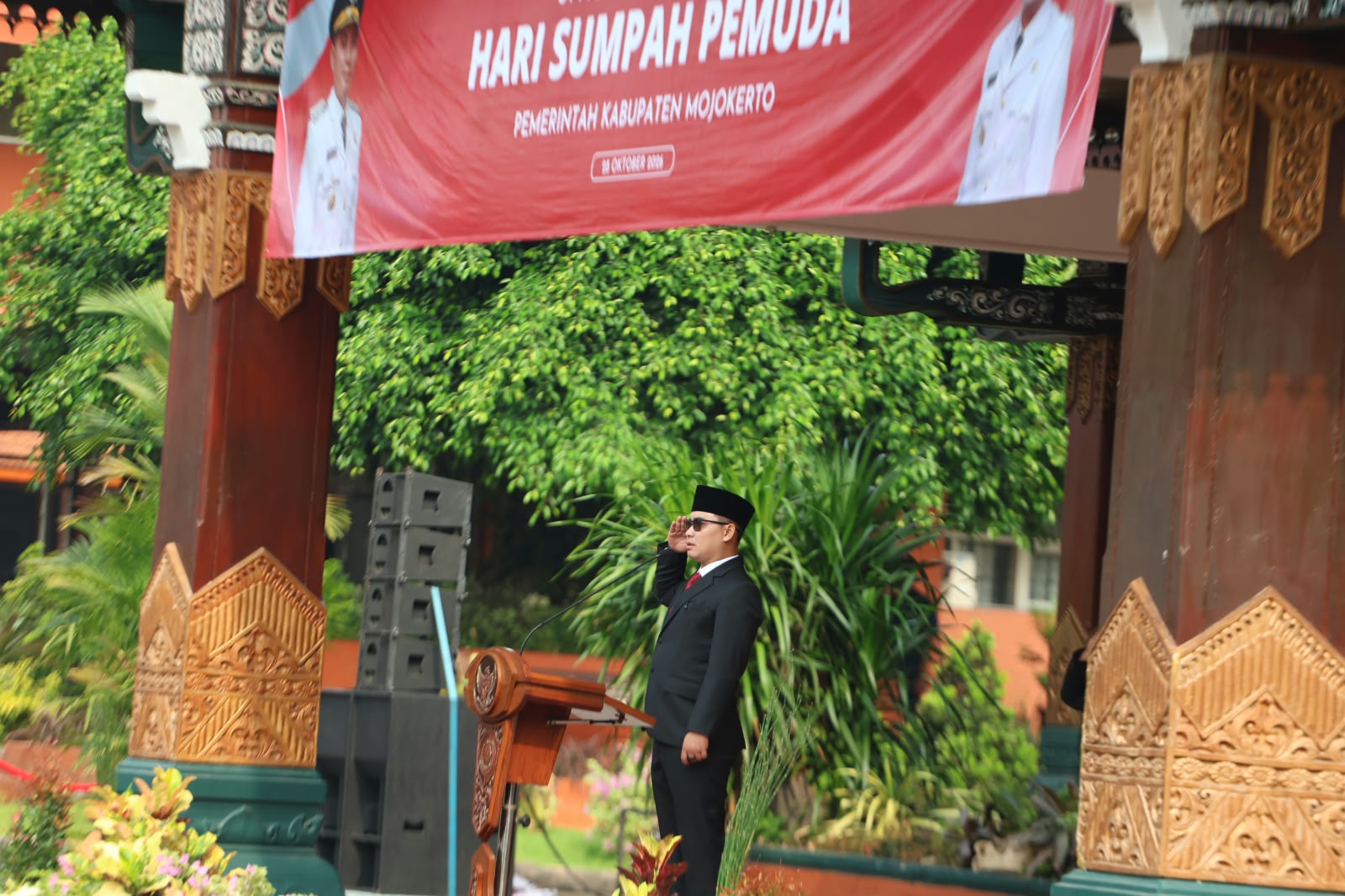 Bupati Mojokerto Pimpin Upacara Hari Sumpah Pemuda ke-98, Tekankan Karakter Patriotik dan Kepedulian