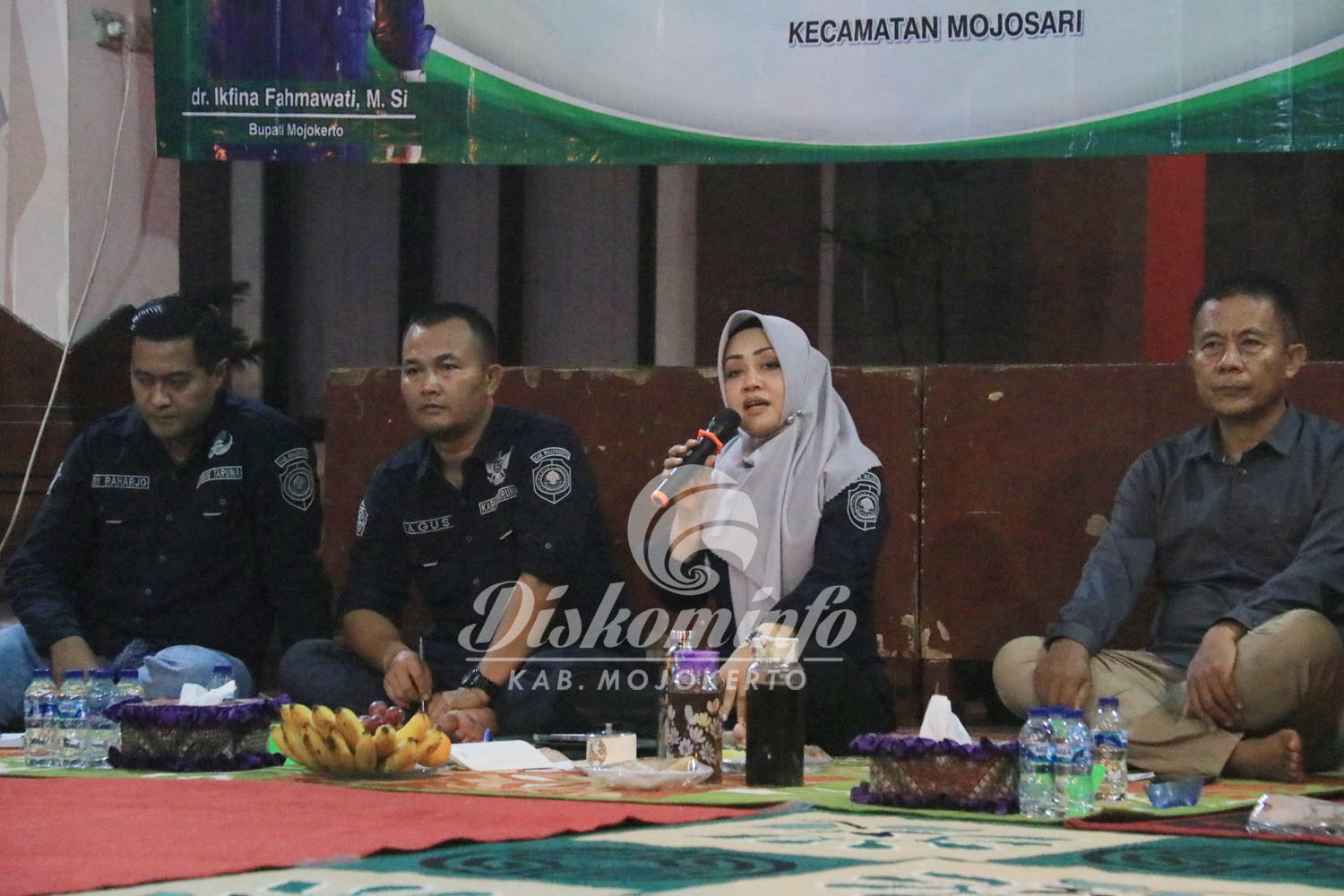 Ngopi Bareng Bupati Bersama Karang Taruna Kecamatan Mojosari, Fokus Bahas Isu Pengelolaan Sampah