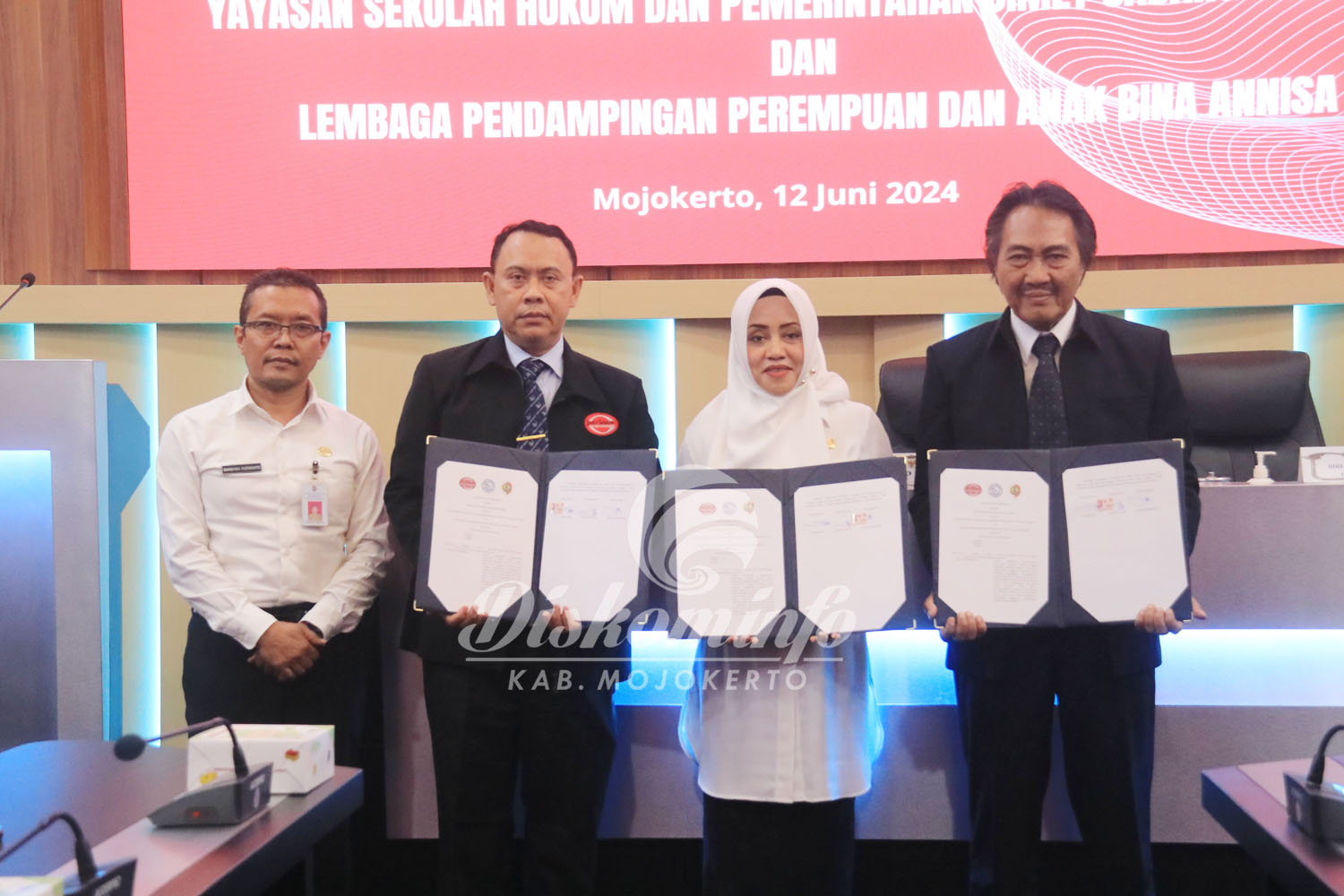 Pemkab Mojokerto Tanda Tangani Kesepakatan Bersama dengan Yayasan Jimly Surabaya dan LPPA Bina Annisa