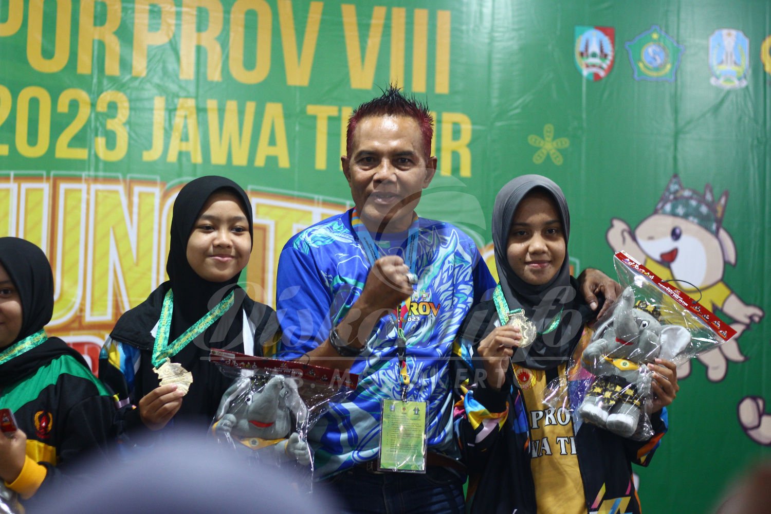Porprov Jatim VIII/2023 : Tim Beregu Putri Catur Kilat Kabupaten Mojokerto Sabet Medali Emas