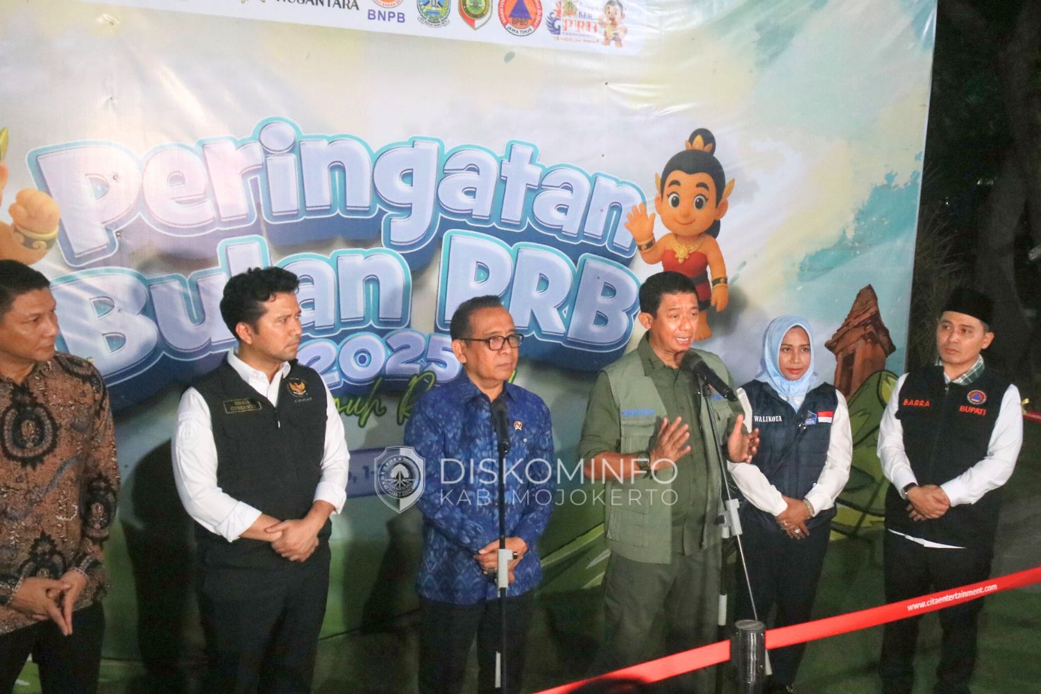 Puncak Peringatan Bulan PRB Nasional di Mojokerto, Dari Bumi Majapahit Untuk Nusantara